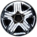 18" TUNDRA 12-13 18x8 steel chrome clad 5 spoke Original OEM Wheel Rim - Front View