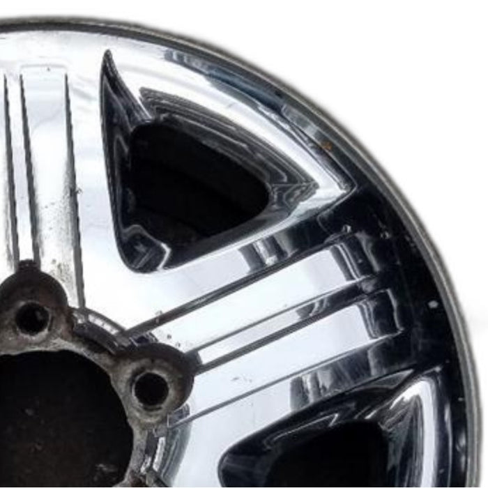 18" TUNDRA 12-13 18x8 steel chrome clad 5 spoke Original OEM Wheel Rim - Side Profile