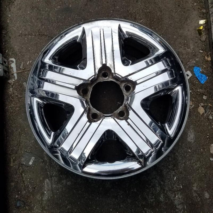 18" TUNDRA 12-13 18x8 steel chrome clad 5 spoke Original OEM Wheel Rim - Additional View
