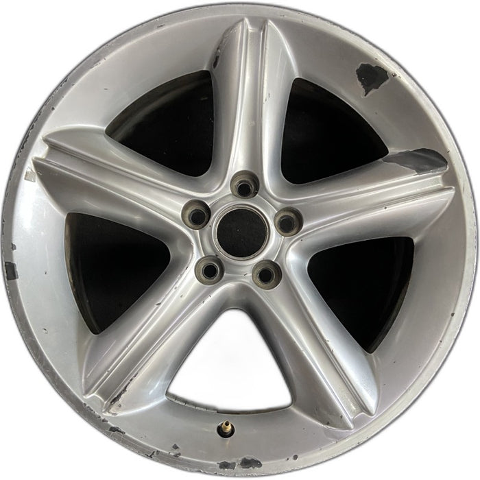 19" MUSTANG 10 19x8.5 TPMS 5 spoke silver Original OEM Wheel Rim - Front View