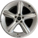19" MUSTANG 10 19x8.5 TPMS 5 spoke silver Original OEM Wheel Rim - Front View