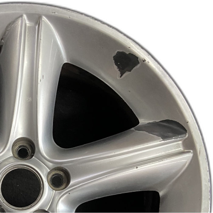 19" MUSTANG 10 19x8.5 TPMS 5 spoke silver Original OEM Wheel Rim - Side Profile