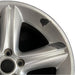 19" MUSTANG 10 19x8.5 TPMS 5 spoke silver Original OEM Wheel Rim - Side Profile