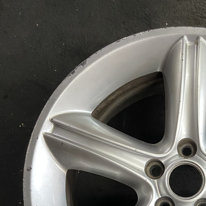 19" MUSTANG 10 19x8.5 TPMS 5 spoke silver Original OEM Wheel Rim - Side Profile