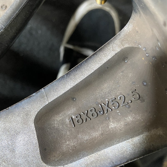 18" MKC 19 18x8 aluminum 10 spoke machined face with pockets Original OEM Wheel Rim