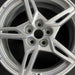 19" CORVETTE 20-22 frt 19x8.5 5 spoke gloss silver opt Q8P Original OEM Wheel - Angle View