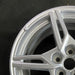 19" CORVETTE 20-22 frt 19x8.5 5 spoke gloss silver opt Q8P Original OEM Wheel - Side Profile