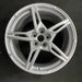 20" CORVETTE 20-22 rear 20x11 5 spoke gloss silver opt Q8P Original OEM Wheel - Front View