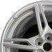 20" CORVETTE 20-22 rear 20x11 5 spoke gloss silver opt Q8P Original OEM Wheel - Angle View