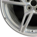 20" CORVETTE 20-22 rear 20x11 5 spoke gloss silver opt Q8P Original OEM Wheel - Back View