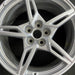 20" CORVETTE 20-22 rear 20x11 5 spoke gloss silver opt Q8P Original OEM Wheel - Angle View