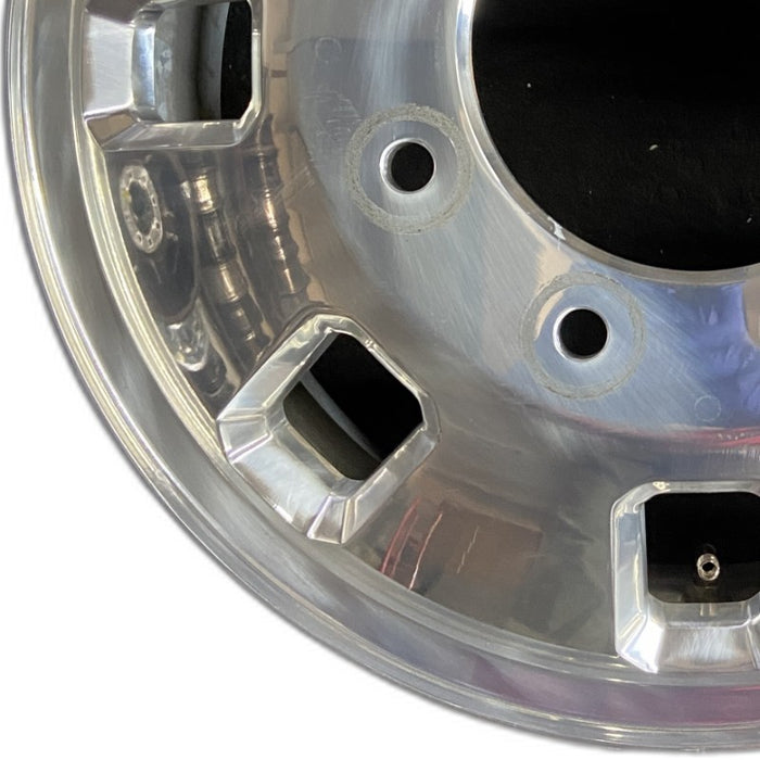 18" SIERRA 3500 PICKUP 24 DRW 18x6.5 frt Original OEM Wheel Rim - Back View