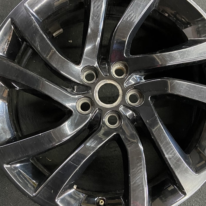 20" DISCOVERY 17-20 20x8.5 alloy 5 spoke slanted V black Original OEM Wheel Rim