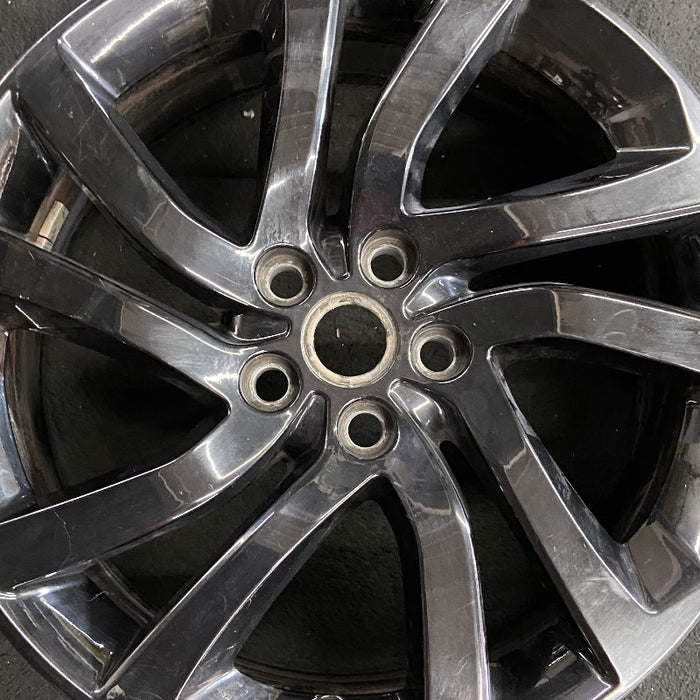 20" DISCOVERY 17-20 20x8.5 alloy 5 spoke slanted V black Original OEM Wheel Rim