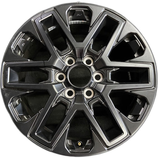 20" SEQUOIA 23-24 20x8 open spoke 6 spoke matte black Original OEM Wheel Rim - Front View