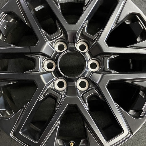 20" SEQUOIA 23-24 20x8 open spoke 6 spoke matte black Original OEM Wheel Rim - Angle View