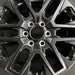 20" SEQUOIA 23-24 20x8 open spoke 6 spoke matte black Original OEM Wheel Rim - Angle View