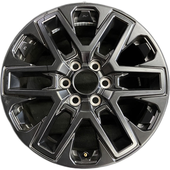 20" SEQUOIA 23-24 20x8 open spoke 6 spoke matte black Original OEM Wheel Rim - Front View