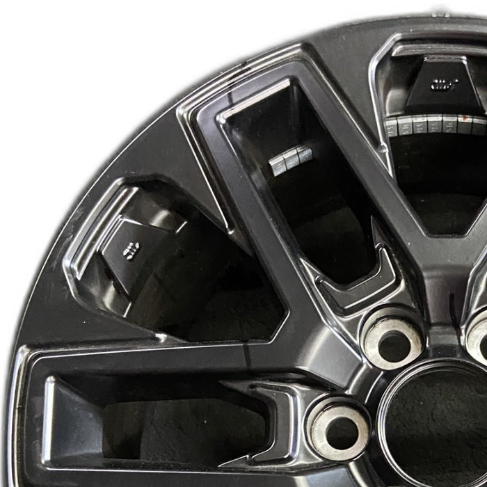 20" SEQUOIA 23-24 20x8 open spoke 6 spoke matte black Original OEM Wheel Rim - Angle View