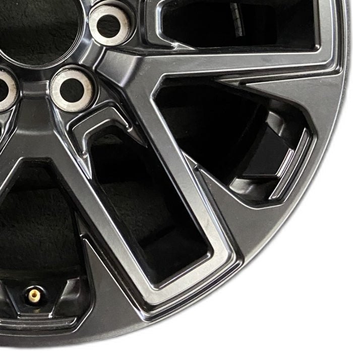 20" SEQUOIA 23-24 20x8 open spoke 6 spoke matte black Original OEM Wheel Rim - Close-Up Detail