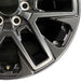 20" SEQUOIA 23-24 20x8 open spoke 6 spoke matte black Original OEM Wheel Rim - Close-Up Detail