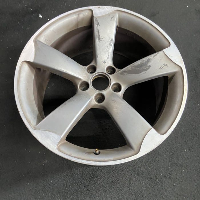 19" AUDI S5 13-14 19x9 , 5 spoke, solid spoke Original OEM Wheel Rim - Side Profile