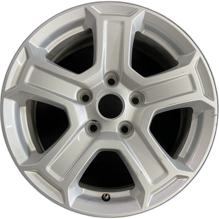 17" WRANGLER 18 VIN X , 17x7.5, , aluminum, straight spoke, w/recessed outer spoke Original OEM Wheel Rim