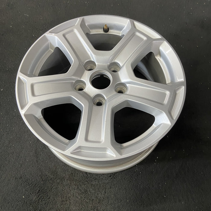 17" WRANGLER 18 VIN X , 17x7.5, , aluminum, straight spoke, w/recessed outer spoke Original OEM Wheel Rim