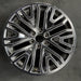 22" SIERRA 1500 PICKUP 19 22x9 6 spoke black with machined accents opt SEV - Front View
