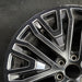 22" SIERRA 1500 PICKUP 19 22x9 6 spoke black with machined accents opt SEV - Side Profile