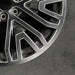 22" SIERRA 1500 PICKUP 19 22x9 6 spoke black with machined accents opt SEV - Back View