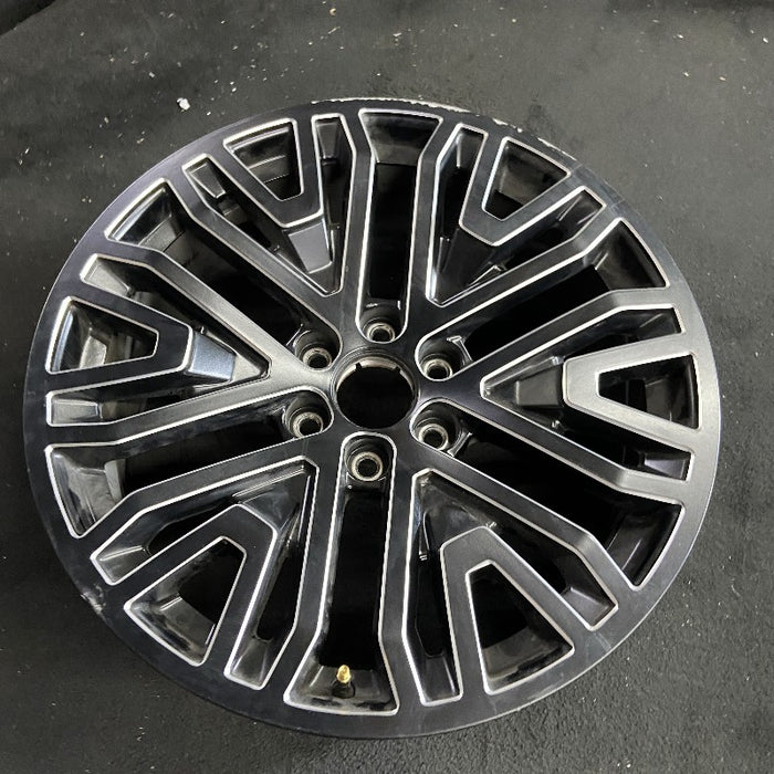 22" SIERRA 1500 PICKUP 19 22x9 6 spoke black with machined accents opt SEV - View 7