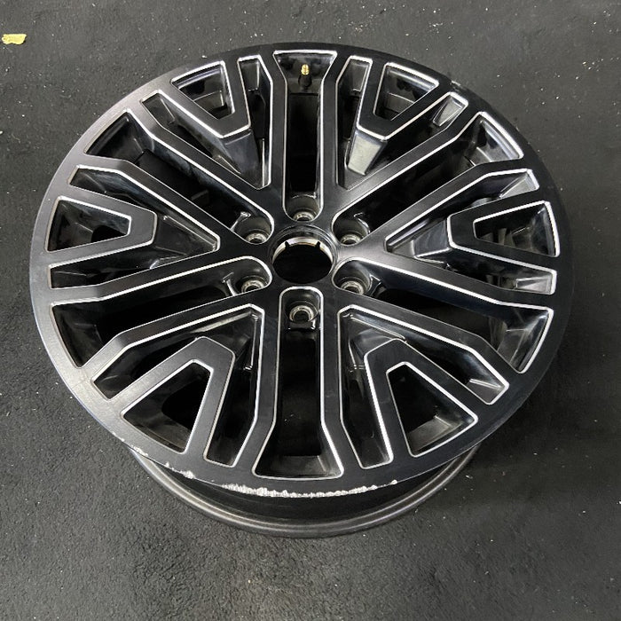 22" SIERRA 1500 PICKUP 19 22x9 6 spoke black with machined accents opt SEV - View 8