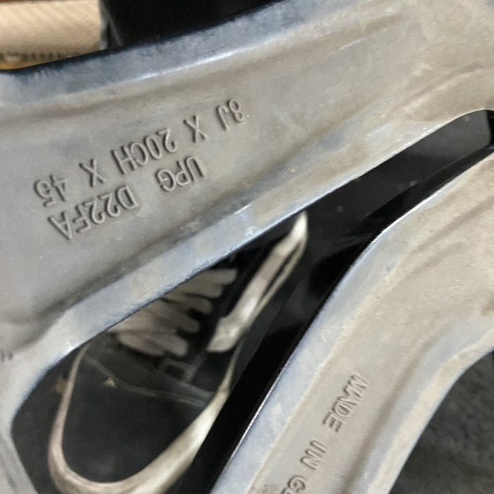 20" DISCOVERY 17-20 20x8.5 alloy 5 spoke slanted V black Original OEM Wheel Rim