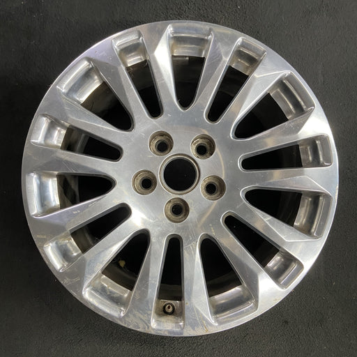 18" CTS 12 18x8.5 , Sdn, 14 spoke, polished Original OEM Wheel Rim - Angle View