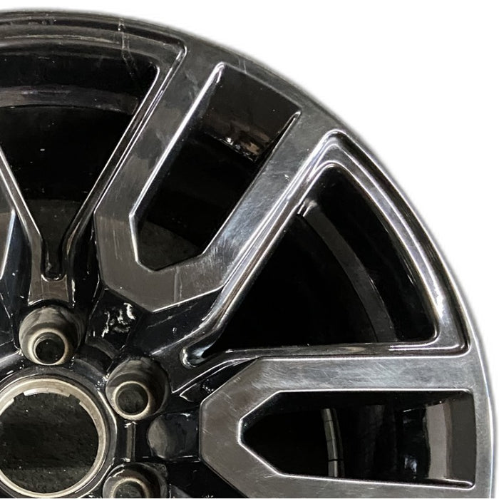 20" SIERRA 1500 PICKUP 19 20x9 12 spoke opt RD3 Original OEM Wheel Rim - Side Profile