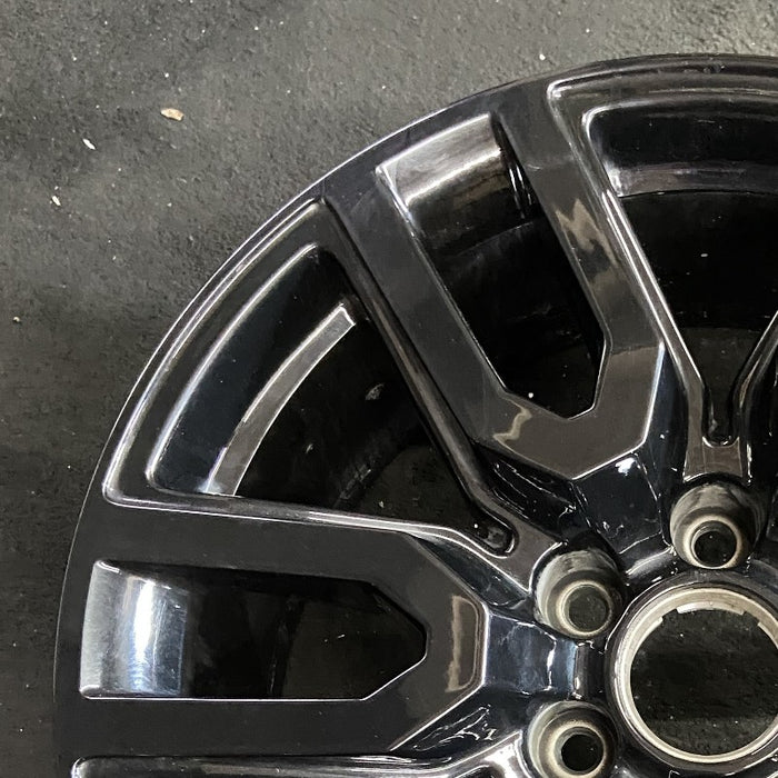 20" SIERRA 1500 PICKUP 19 20x9 12 spoke opt RD3 Original OEM Wheel Rim - Side Profile