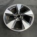 18" AUDI A4 17 18x8 , 5 single spoke Original OEM Wheel Rim - Side Profile
