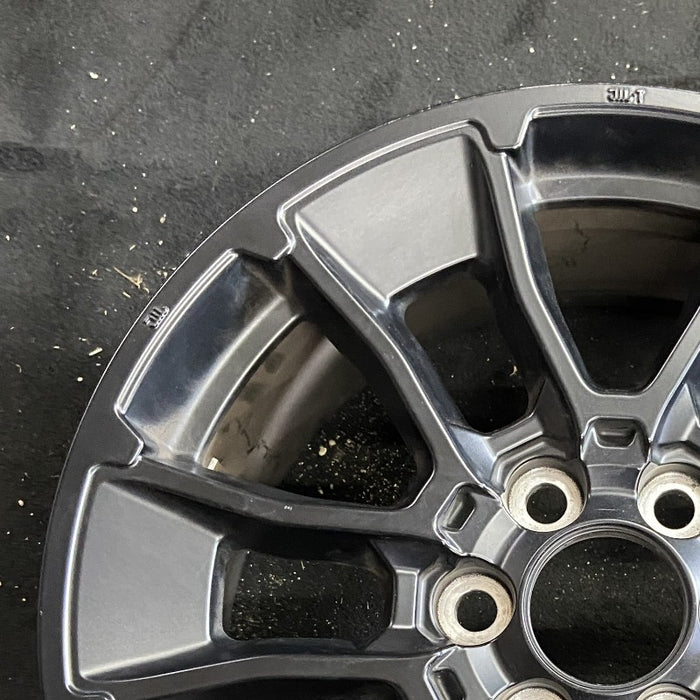20" SEQUOIA 24 20x8 6 Y spoke black TRD off- Original OEM Wheel Rim - Side Profile