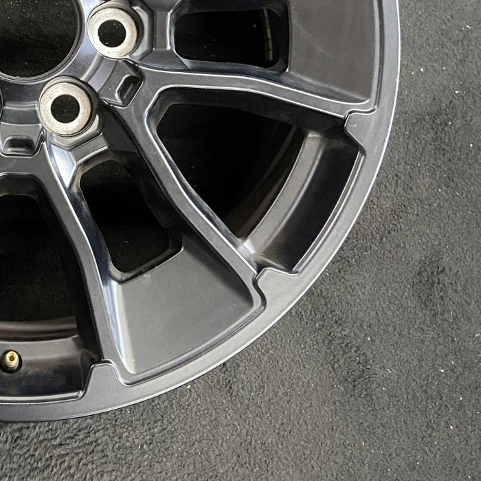 20" SEQUOIA 24 20x8 6 Y spoke black TRD off- Original OEM Wheel Rim - Back View