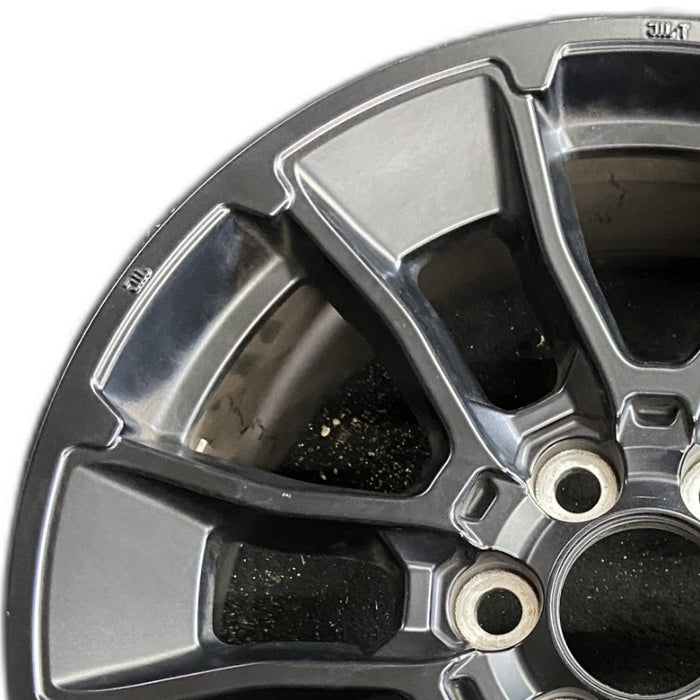 20" SEQUOIA 24 20x8 6 Y spoke black TRD off- Original OEM Wheel Rim - Angle View