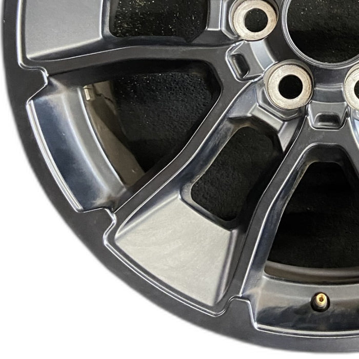 20" SEQUOIA 24 20x8 6 Y spoke black TRD off- Original OEM Wheel Rim - Back View