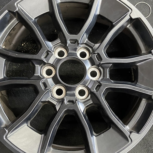 20" SEQUOIA 24 20x8 6 Y spoke black TRD off- Original OEM Wheel Rim - Angle View