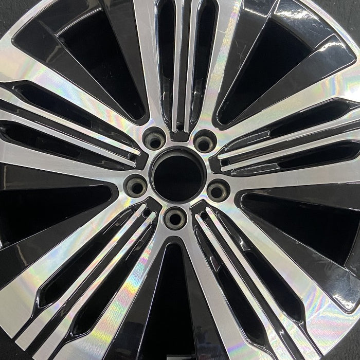 20" EQS-CLASS 22-24 297 Type 20x8.5 5 spoke triple spoke Original OEM Wheel Rim - Angle View