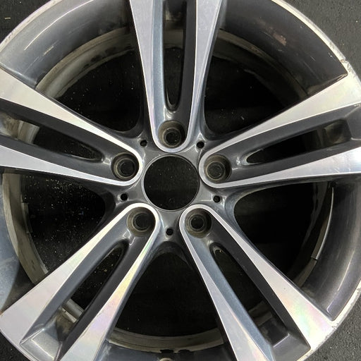 18" BMW 430i 20 18x8 5 spoke double spoke flared spoke Original OEM Wheel Rim - Angle View