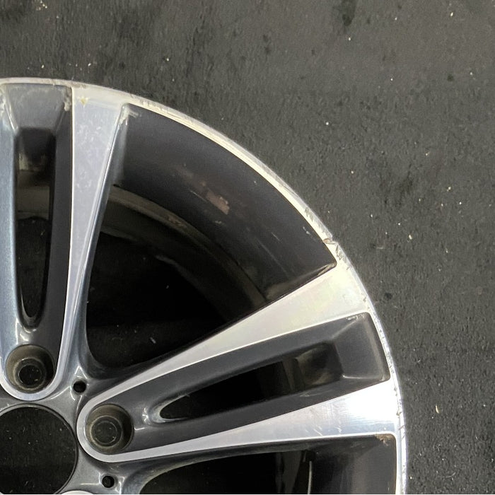 18" BMW 430i 20 18x8 5 spoke double spoke flared spoke Original OEM Wheel Rim - Close-Up Detail