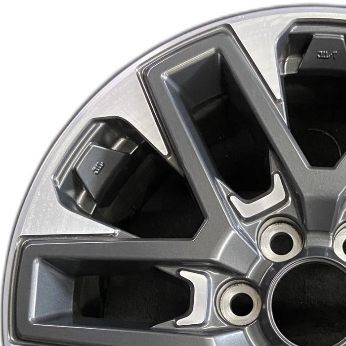 20" SEQUOIA 23-24 20x8 open spoke 6 spoke machined face with black pockets - Angle View