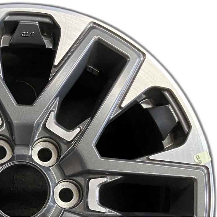 20" SEQUOIA 23-24 20x8 open spoke 6 spoke machined face with black pockets - Side Profile
