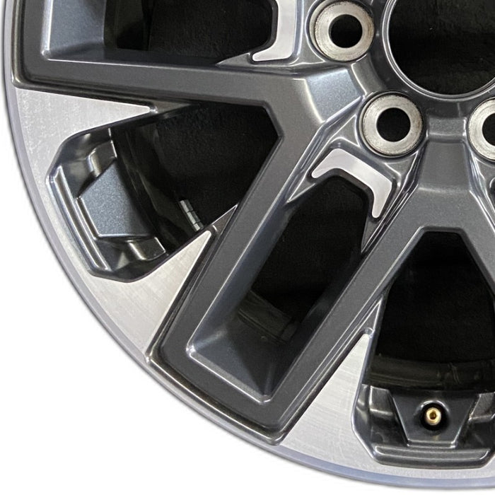20" SEQUOIA 23-24 20x8 open spoke 6 spoke machined face with black pockets - Back View