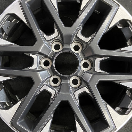 20" SEQUOIA 23-24 20x8 open spoke 6 spoke machined face with black pockets - Angle View